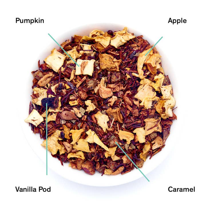 August Uncommon Tea - Wholesale Tea Bags - Psychocandy - Roasted Pumpkin Caramel Rooibos - 15 Tea Bags