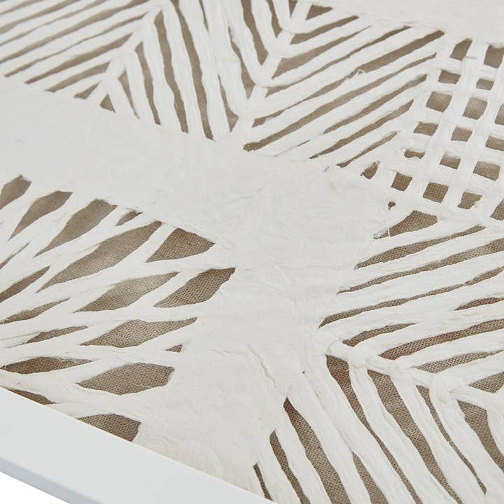 Olliix - Wholesale Gallery Wall Set - Natural Rice Paper Geo Wall Art Decor 2-Piece