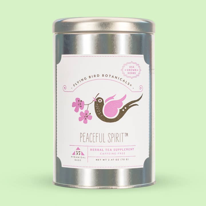 Peaceful Spirit — 35 Teebeuteldose für den Großhandel von Flying Bird Botanicals