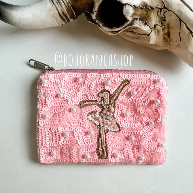 Boho Ranch Shop - Vente Porte-monnaie – femme - Pochette à monnaie Western Beaded2