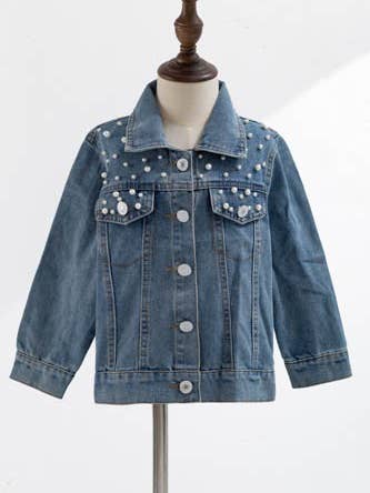 Clover Cottage - Wholesale Denim Jacket - Kids - Pearl Jean Jacket2