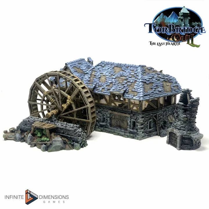 The Lumbermill Model Building set - Dnd, Wargaming, Model Train | Village | Town | Medieval | Fantasy | D&D | Terrain | Forest | Pathfinder for wholesale by The Beaver and Broadsword