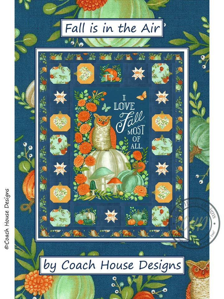 Padrão de Colcha Outono no Ar por atacado de Coach House Designs