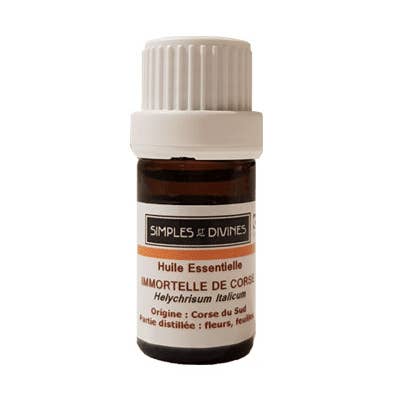 HE 5ml Immortelle de Corse pour la vente par les simples et divines, bio et corse