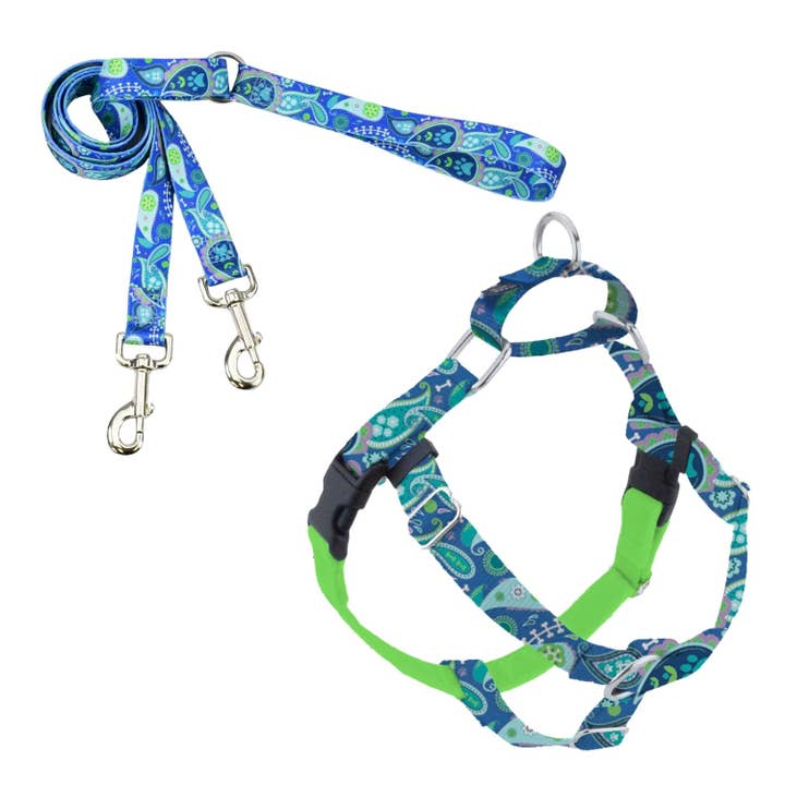 2 Hounds Design - Wholesale Pet Harness - Dog - EarthStyle Paw Paisley Freedom No-Pull Harness with Leash