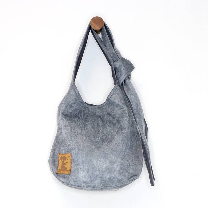 Graue Mini-Hobo-Tasche für den Großhandel von New Hope Girls