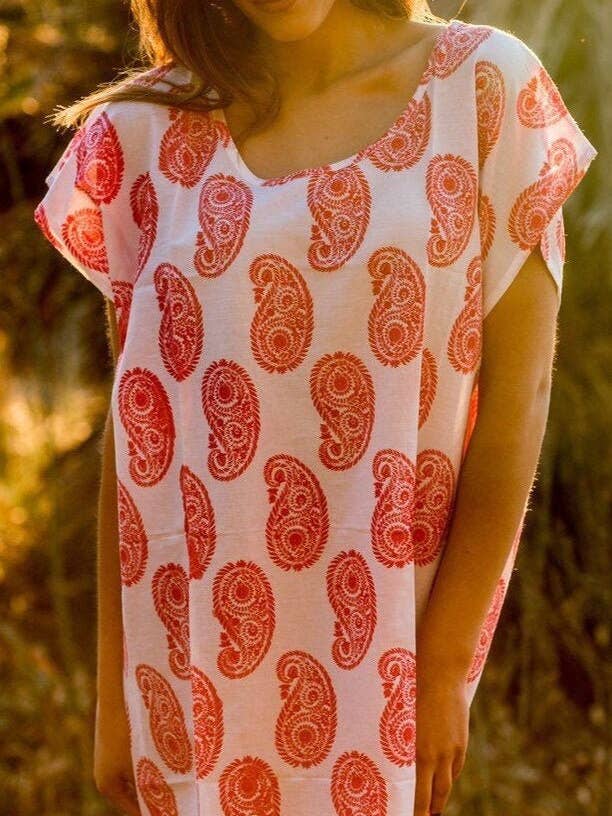 Hvid Strand Dække Op, Kort Kjole, Bomuld Sommer Boho Bluse Kjole, Miami Dress Beach Dress for engroshandel hos Miss Kitsch