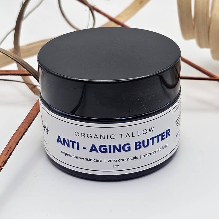 Wild Oasis Naturals - Wholesale Anti-Aging Moisturizer - Anti-Aging Butter - 2 oz - Organic Tallow Anti-Wrinkle Cream3