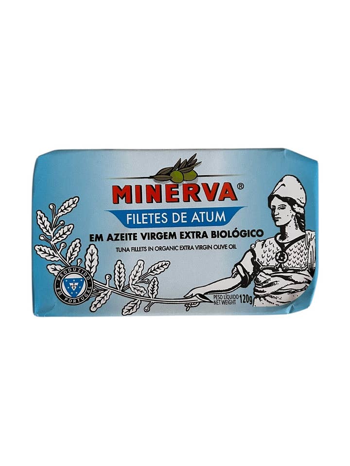Minerva Tuna Fillets in Organic EVOO - 3 Pack for wholesale by Tin Can Fish ( BELA, Cantara, Mar, Porthos, Varina )