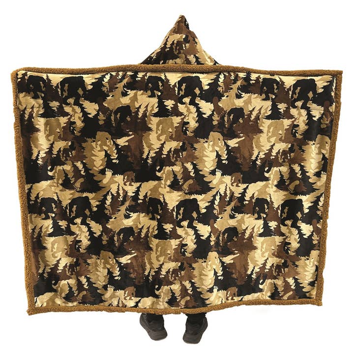 Manta con capucha Forest Camo para venta al por mayor de Linen Mart