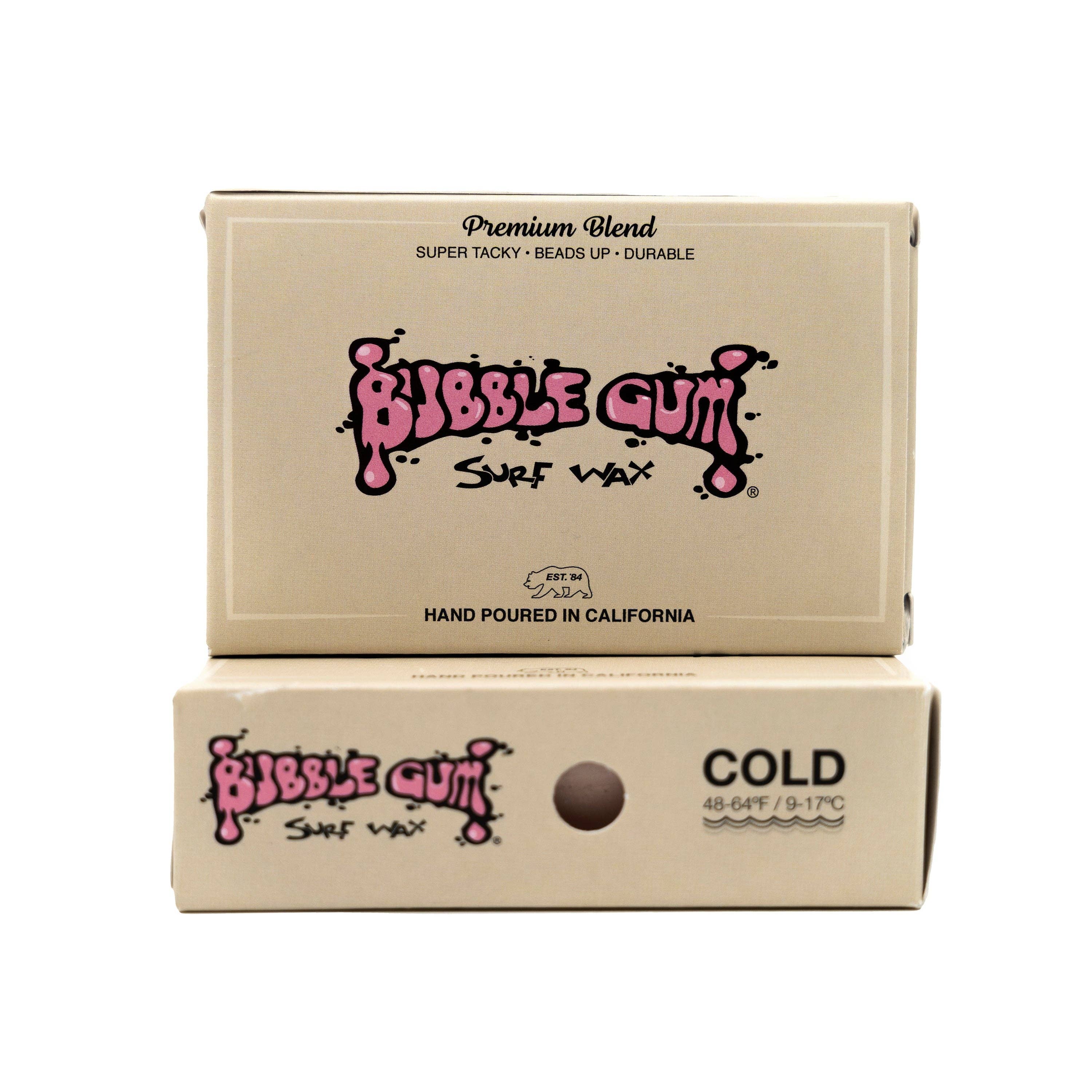 Bubble Gum Surf Wax - Wholesale Sporting Accessories - Bubble Gum Surf Wax Premium Blend - Cold 48°-64° Full Case3