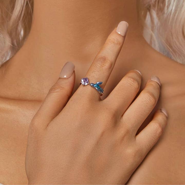 Verdivine – wholesale Cocktail/statement ring – Kingfisher Ring1