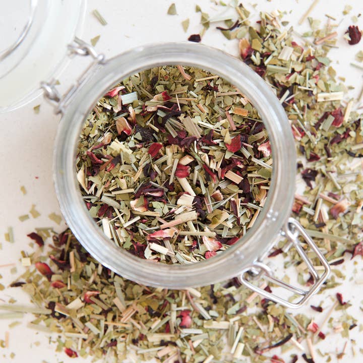 ORIGINAL MATE – Engroshandel Sundheds-/detox-te – Hibiscus Mate, Økologisk Citrongræs - Bulk 1 kg2