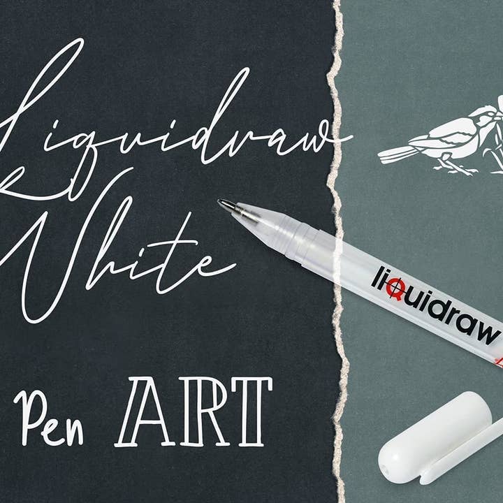 Liquidraw Penne A Punta Fine 0,4 Mm - Set Di 12 Nere Per Disegno Tecnico, Scrittura E Arte - Foto 2