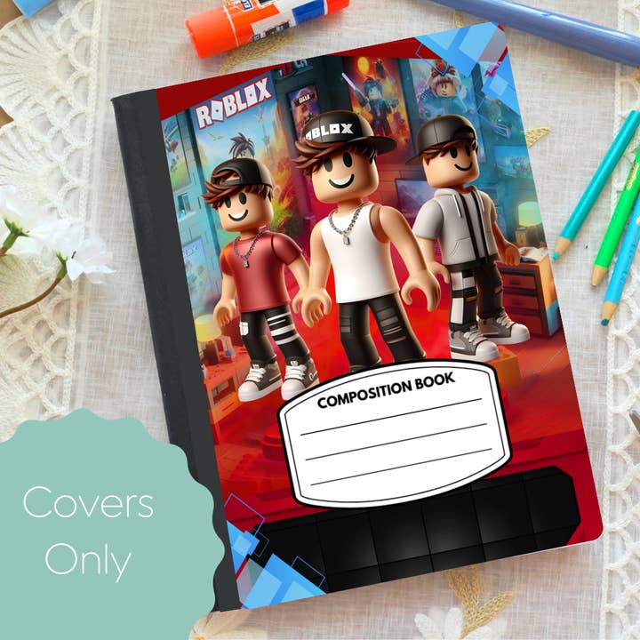 Roblox Jungen-Kompositionsheft Umschlag für den Großhandel von Oily Graphic Creations