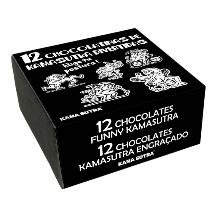 Kinky Pleasure - Wholesale Chocolate Box - Kinky Pleasure - DS029 - Kamasutra Chocolate Box - 12 Funny and Delicious Treats