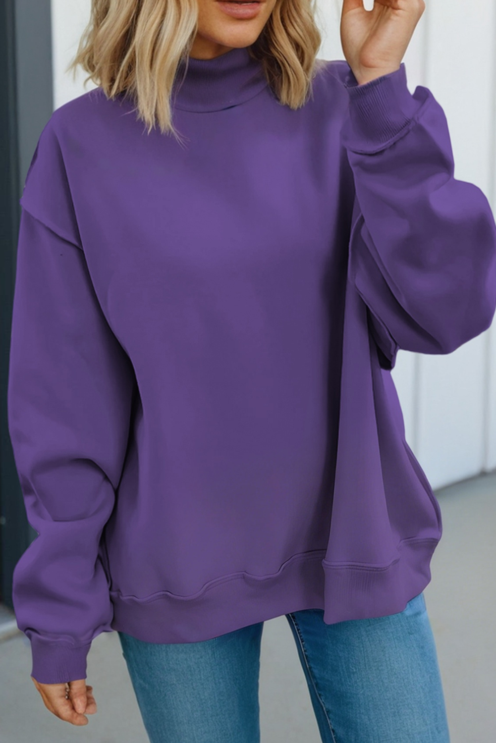 LA Society - Wholesale Sweatshirt - Women's - LAS Oversize Drop Shoulder Reversible Sweatshirt (S-XL)6