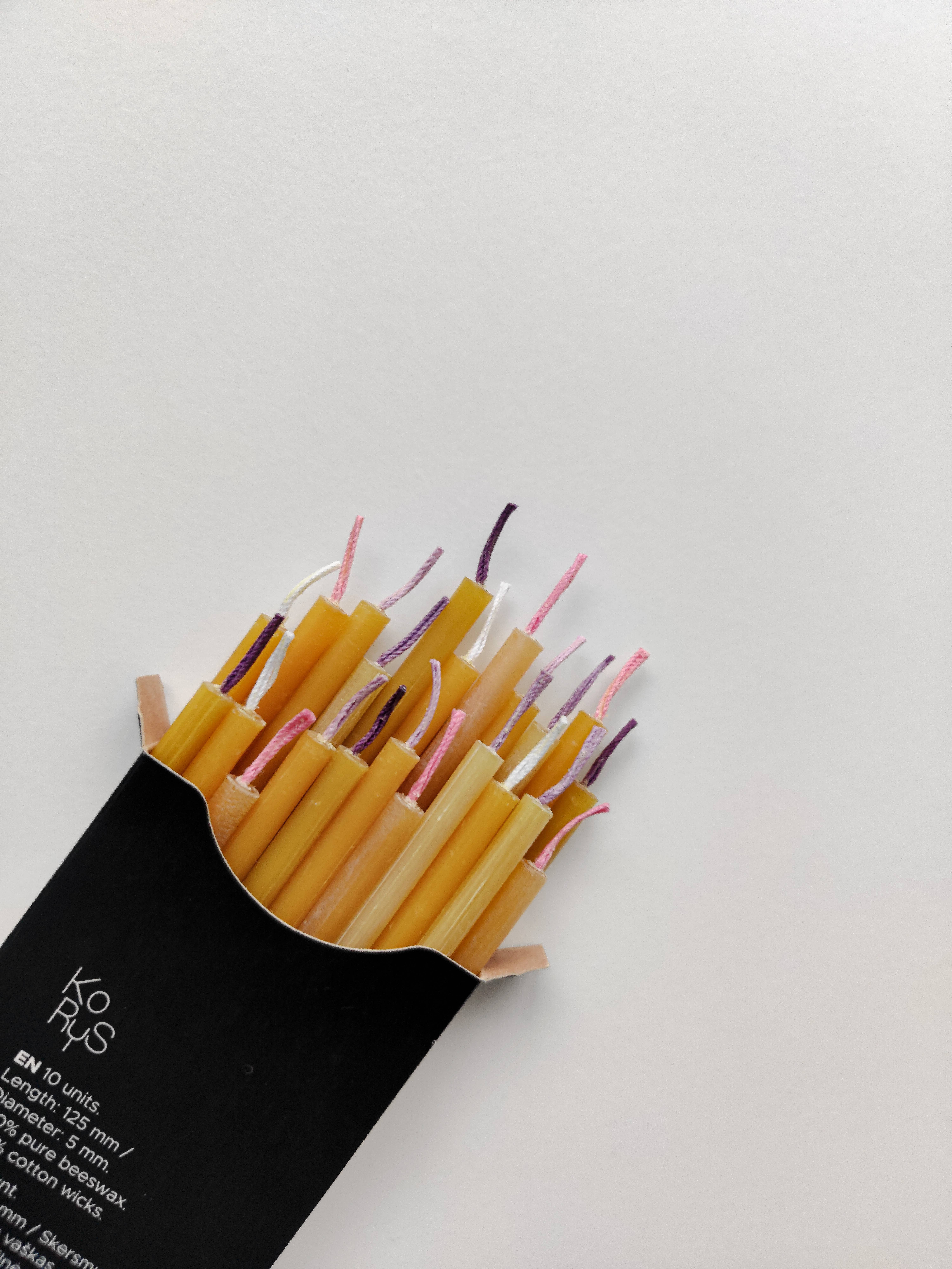 korys - Wholesale Cake Candle - Beeswax Birthday Candles10