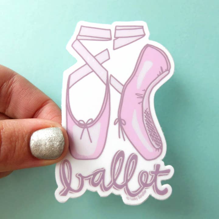 Autocollant en vinyle Casse-Noisettes En Pointe pour chaussures de danse classique pour la vente par Lucky Sardine