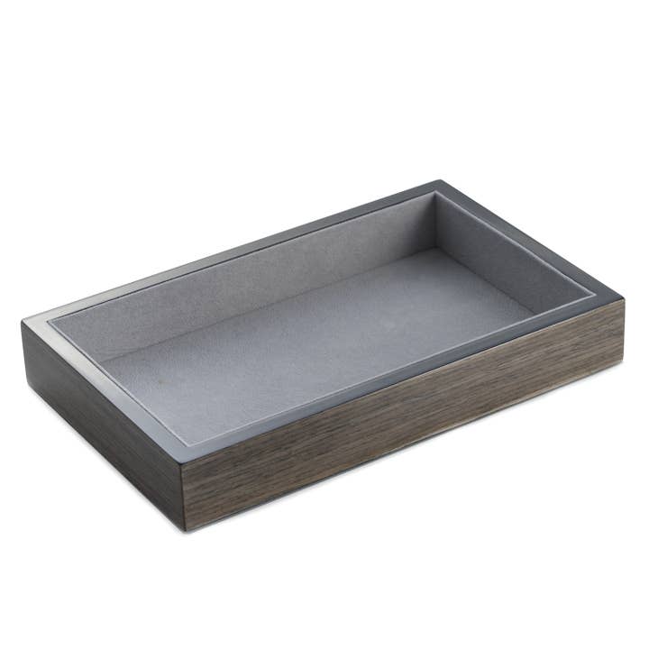 BeyBerk International - Wholesale Decorative Tray - Lacquered Ash Wood Open Face Valet Tray1