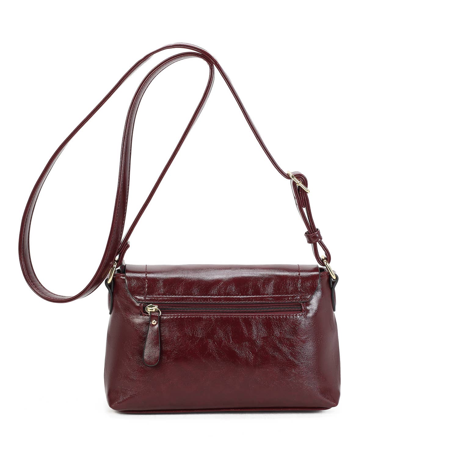 INES DELAURE - Wholesale Shoulder Bag - Women's - Zipped flap crossbody bag3