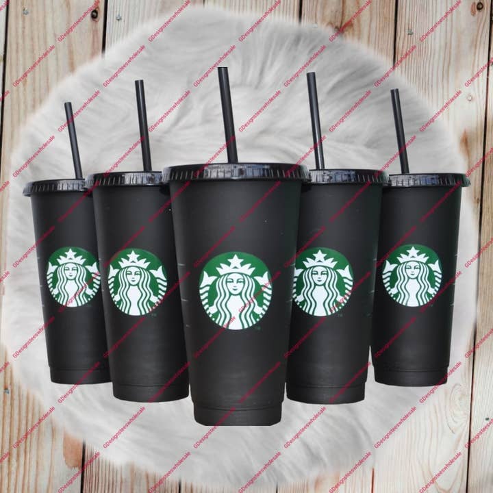 GDesignstees - Wholesale Insulated mug/tumbler - Starbucks Black 24oz Cold Cup