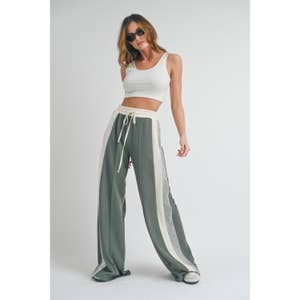 Dropship Solid Flare Stacked Track Pants to Sell Online at a Lower Price
