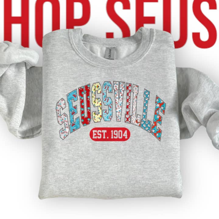 Køb Seuss: Seussville sweatshirt til voksne for engroshandel hos BB Jean