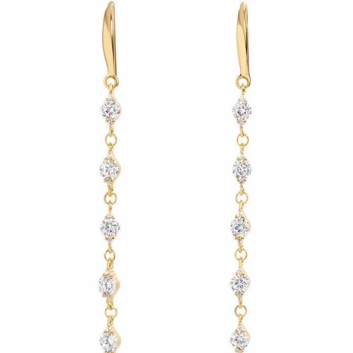Orecchini pendenti CZ per la vendita all'ingrosso da parte di Sami Jewels