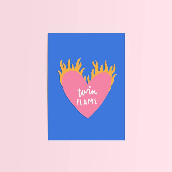 Carte Twin Flame//Carte Galentines//Bestie pour la vente par Lydia Southgate