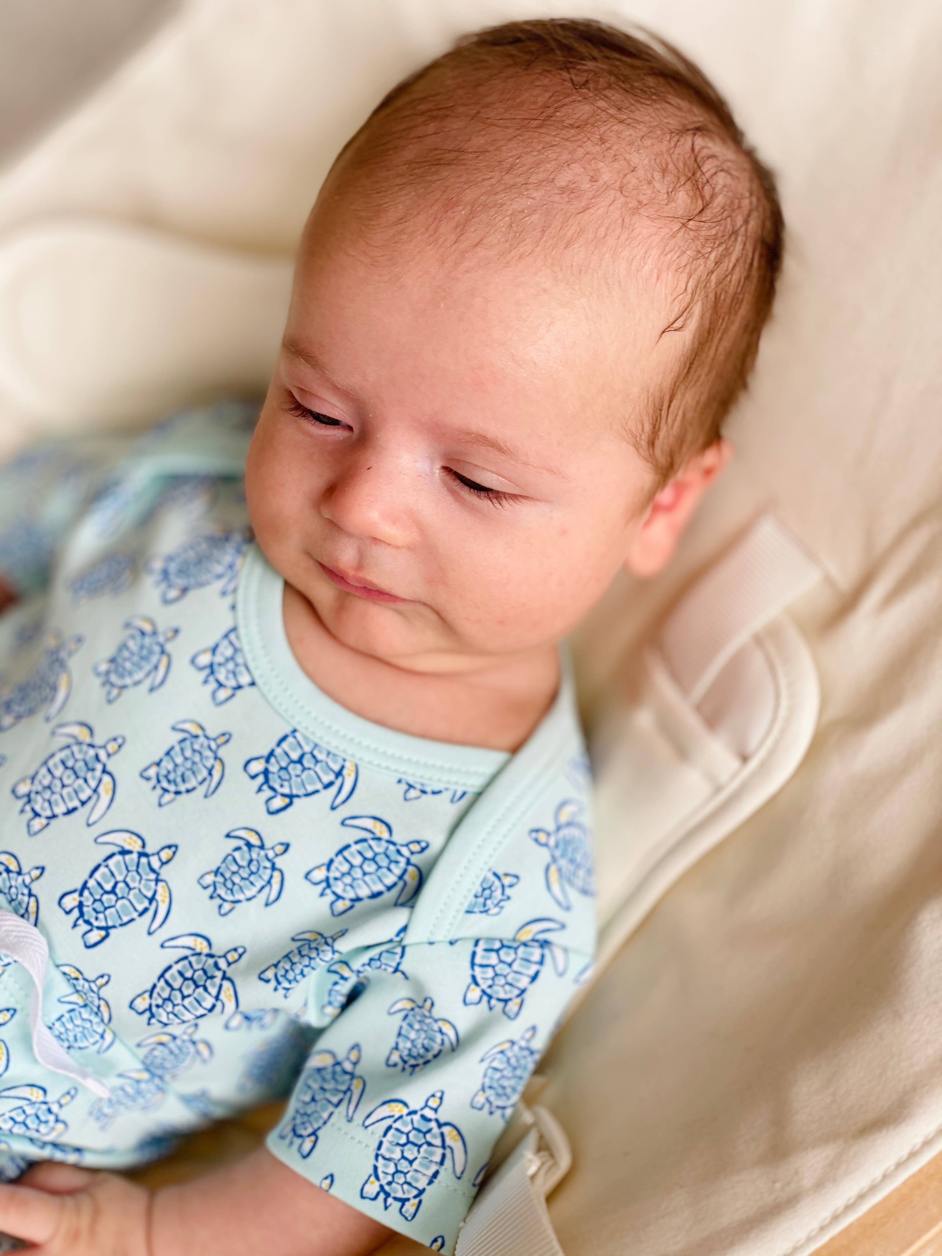 Pineapple Sunshine - Wholesale Bodysuit (Non-Footed) - Baby - Blue Sea Turtle Short Sleeve Onesie1