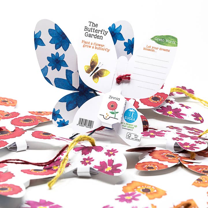 EUGEA - Vendita all'ingrosso Kit per lavoretti fai da te - Green words - Gea azzurra con semi di Nigella