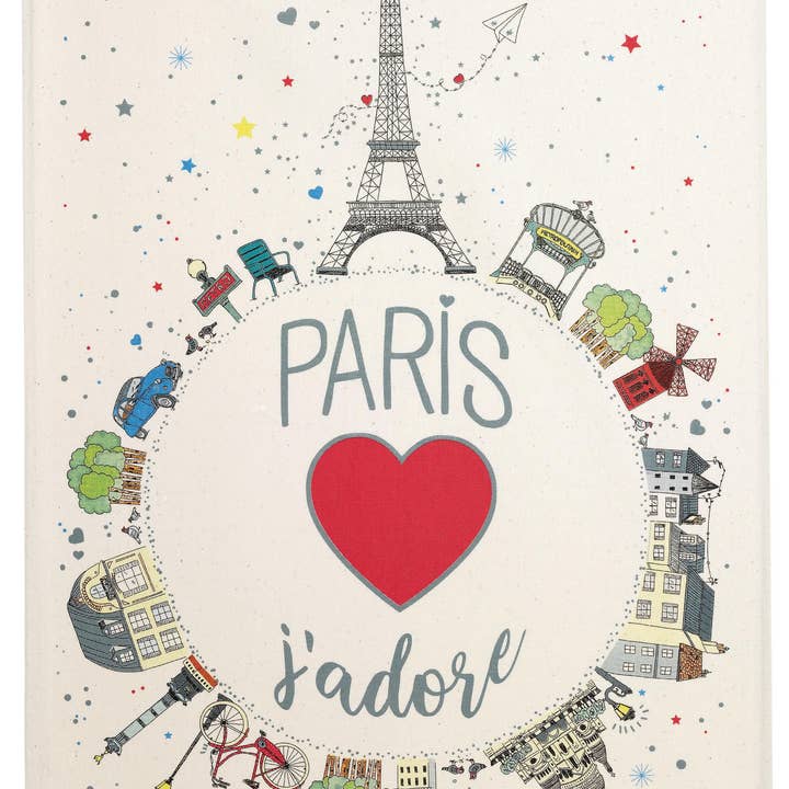 Torchon Paris j'adore pour la vente par Clémentine Boutique