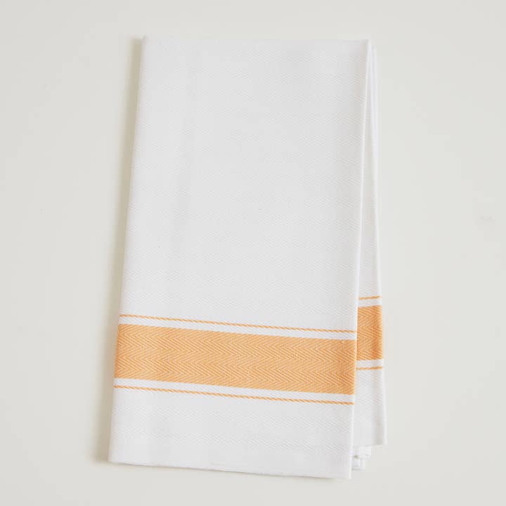 Classic Italian Kitchen Towel - Herringbone Yellow for wholesale by Verve Culture