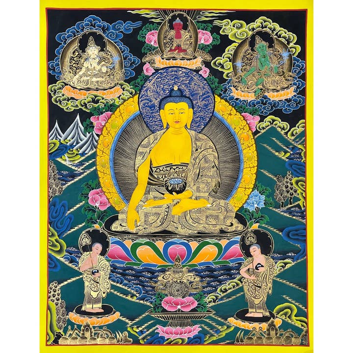 Pintura Thangka de Buda Shakyamuni por atacado de Art Of Tibet