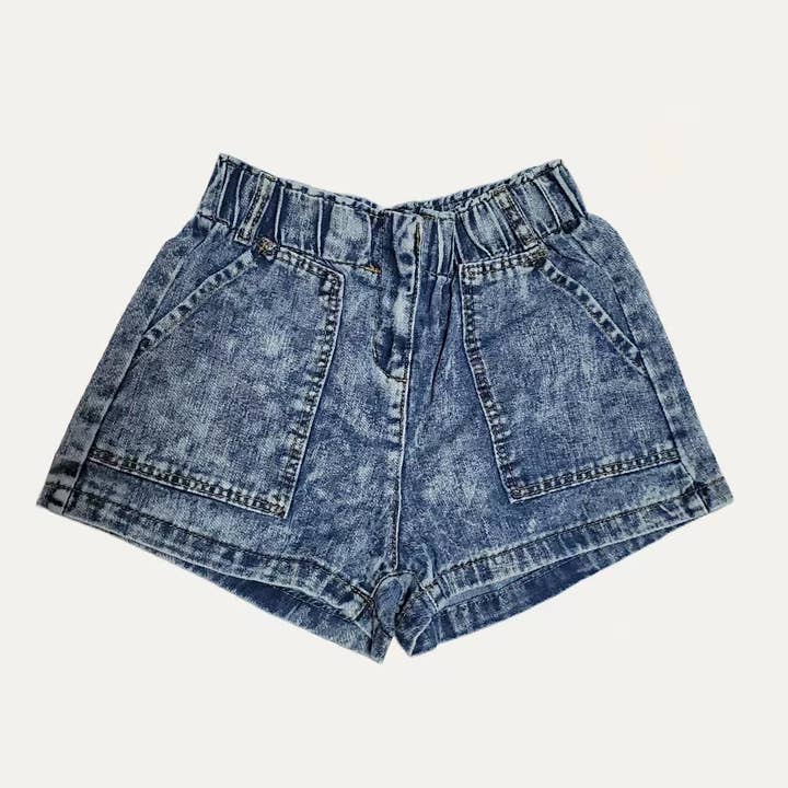 High Rise Tie Dye Elastic Banded Shorts for wholesale by The Moment Collection