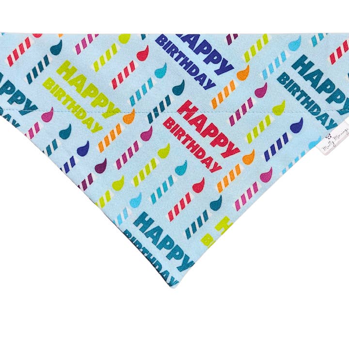 Bandeau pour animaux de compagnie "Joyeux Anniversaire" pour la vente par Mutty Mornings