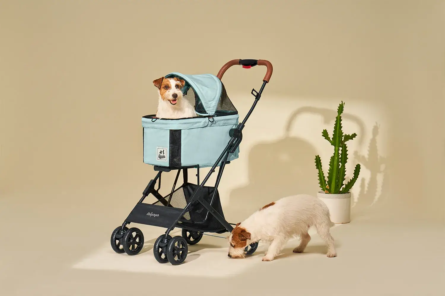 Ibiyaya - Wholesale Pet Carrier - Cat/Dog - Travois Tri-fold Pet Travel System Medium Dog-Cat Stroller11