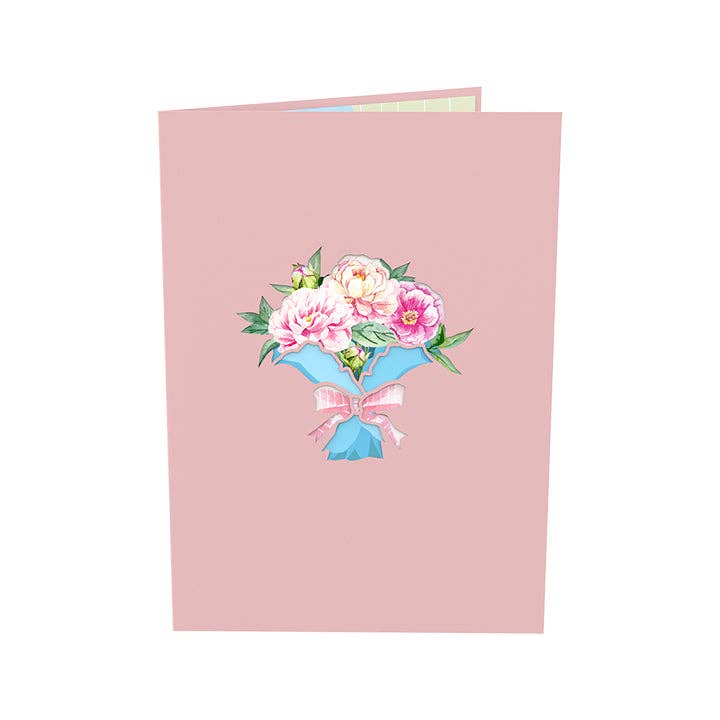 Unipop Cards, LLC - Wholesale Everyday Greeting Card - Bouquet of Peony Pop Up Card – Mothers day pop up card3