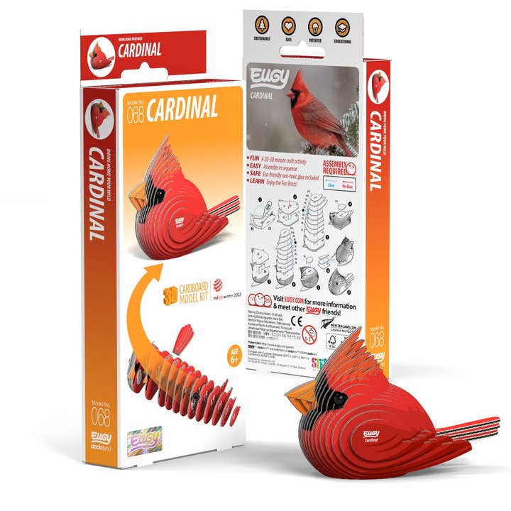 EUGY Cardinal 3D Puzzle for wholesale by Safari Ltd.