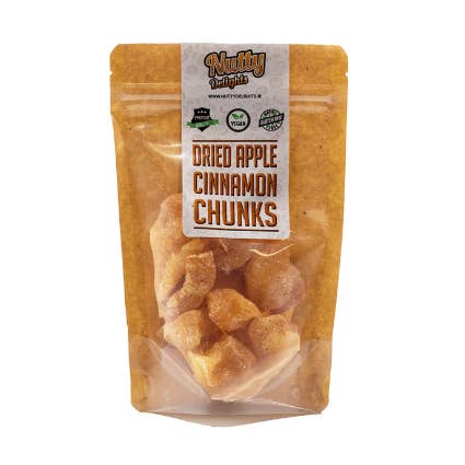 Maçã Seca Canela (12x70g) por atacado de Nutty Delights