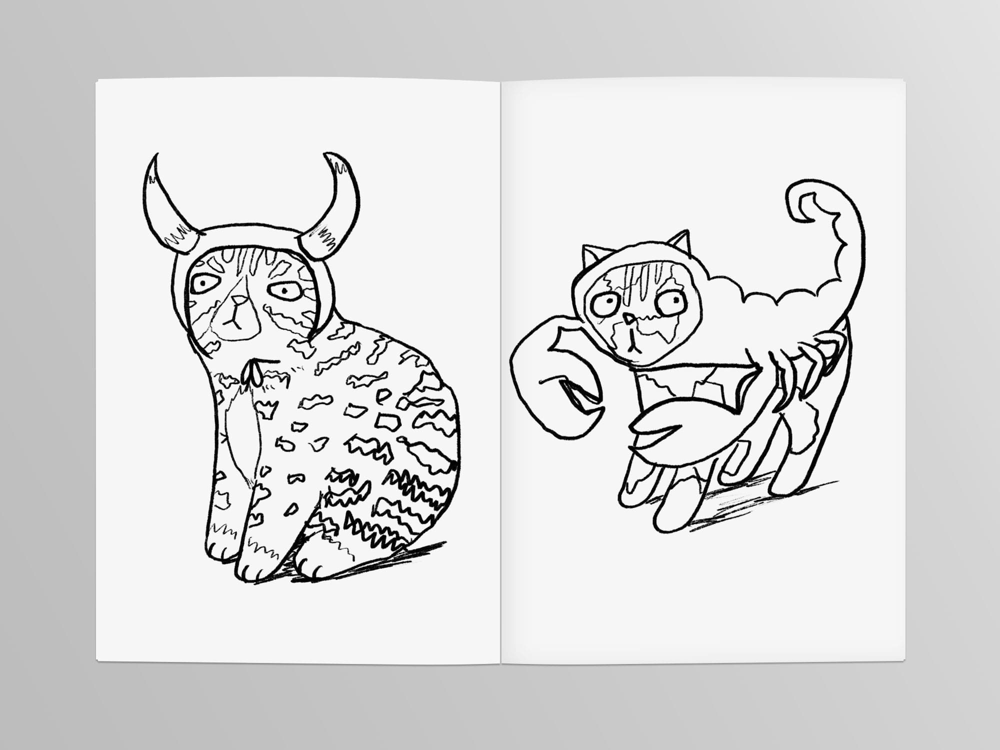 Jo Clark Design - Wholesale Coloring & Activity Book - Adult - Zodicats Cats of the Zodiac Colouring Book3