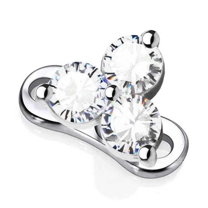 Awaken – Engroshandel Enkeltøreringe – Dermal anker krystal - PZ-0090