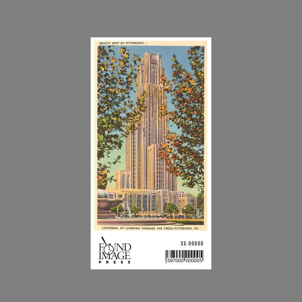 Found Image Press – wholesale Sticker – Sticker WP-18 Cathedral of Learning, Pittsburgh, Pennsylvani1