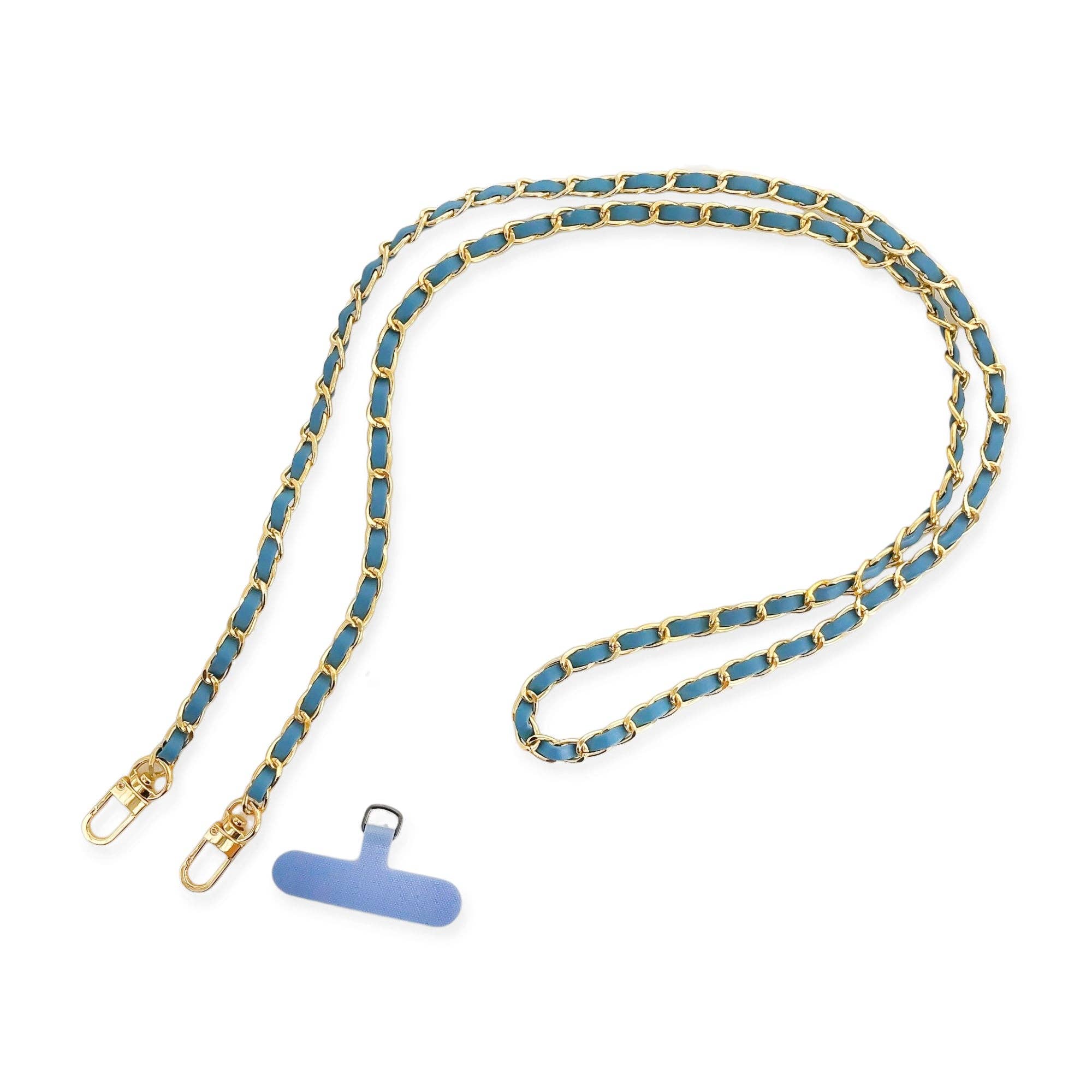 OMG Blings - Vente Sangle pour étui à téléphone - APC01 - Longue chaîne de téléphone en cuir végétalien*13