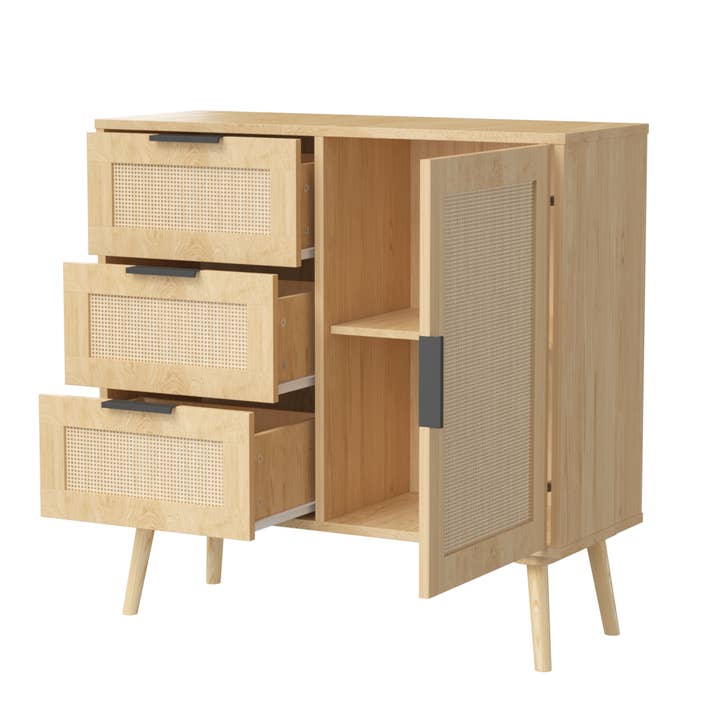 HOMYCASA DESIGN INC - Wholesale Cabinet - Entryway Storage Cabinet with Drawers & Shelves, Rattan6
