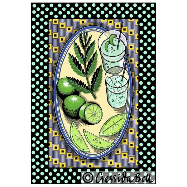 Cressida Bell – wholesale Everyday greeting card – Drinks Greetings Card1