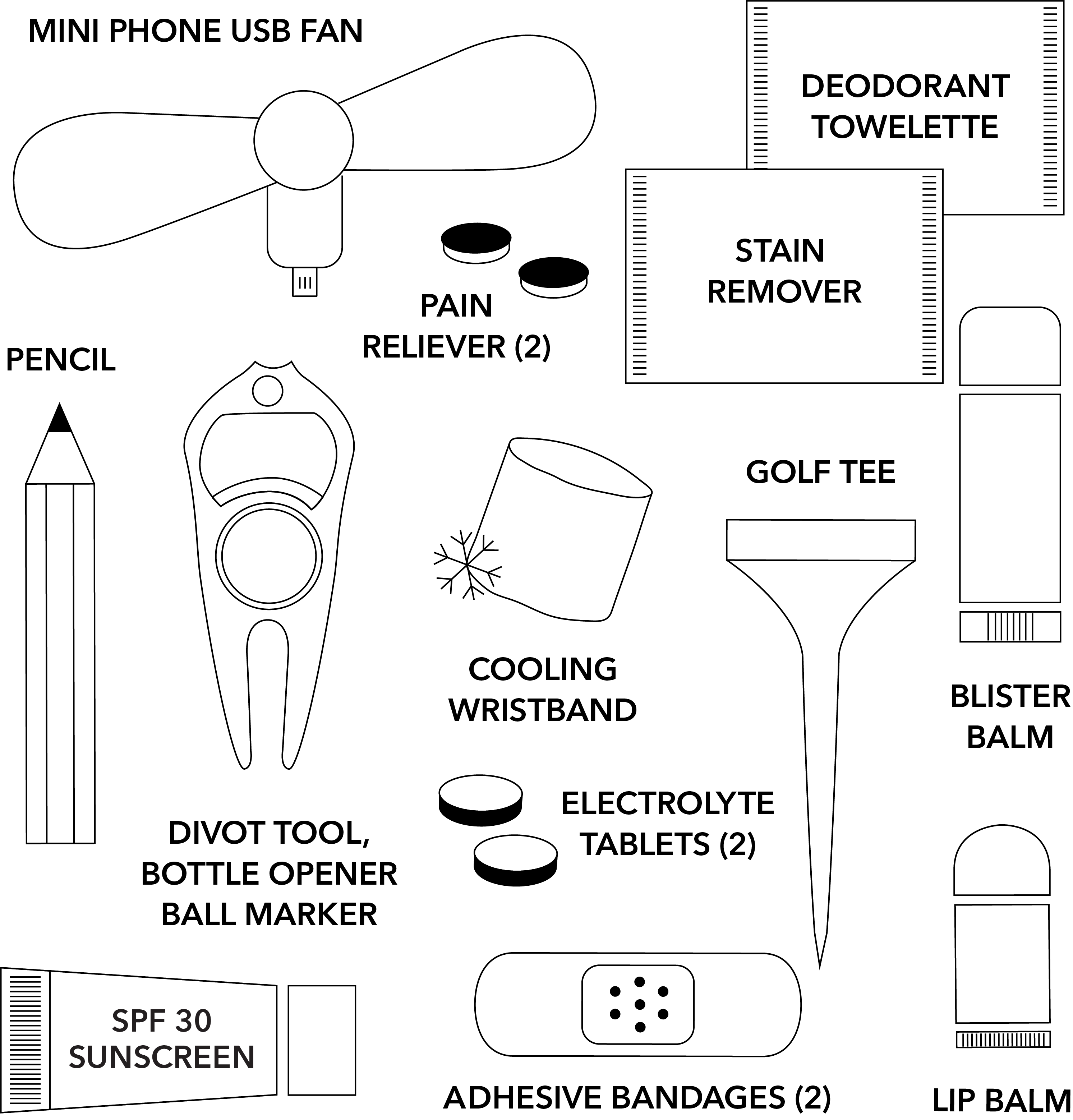 Pinch Provisions - Wholesale Sporting accessories - "Tee Time" Golf Kit3