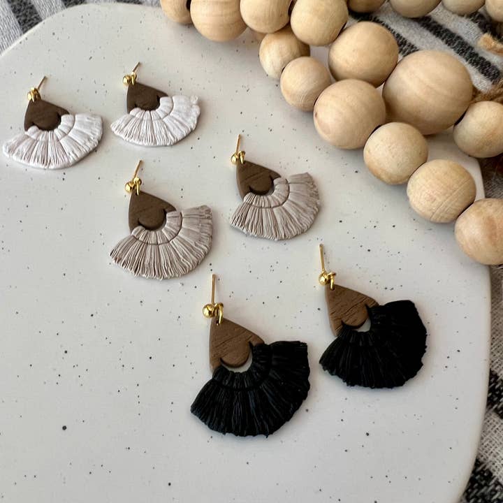 SeizeTheClayJewelry - Wholesale Dangle Earrings - Macrame Clay Earrings, Macrame Earrings, Boho Clay Earrings2