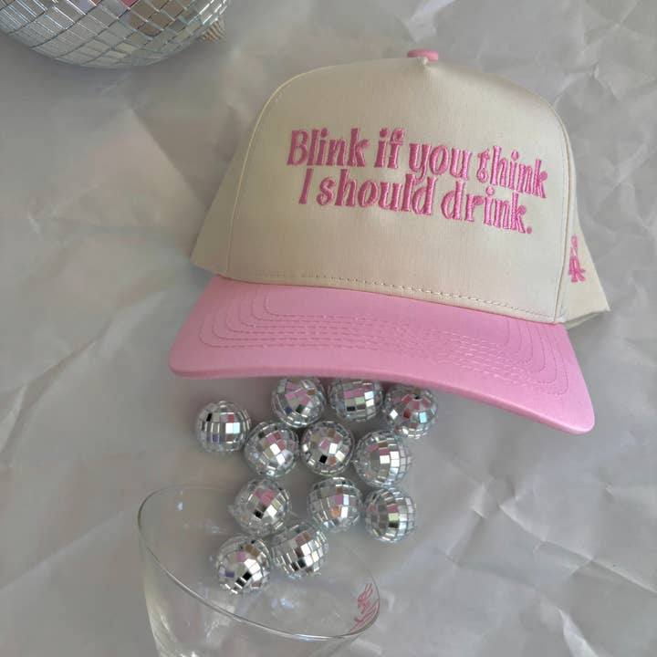 Tipsy Rodeo - Wholesale Trucker Hat - Women's - Blink if you think I should drink hat4